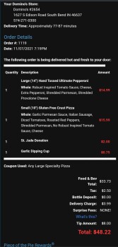 Domino's Pizza, Edison Road, South Bend, IN, USA Foto #1