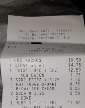 Hard Rock Cafe, Buchanan Street, Glasgow, UK photo #1