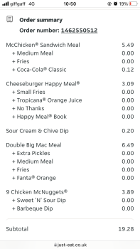 Consumer Review - Food Safety McDonald's Glasgow - Easterhouse, Westerhouse Road, Shandwick Street, Easterhouse, Glasgow, UK Mysel... photo #1