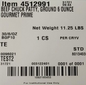 نذكر الطعام Gold Canyon Meat CO raw ground beef patties - recalled due to extraneous materials The FSIS announce... صورة فوتوغرافية #1