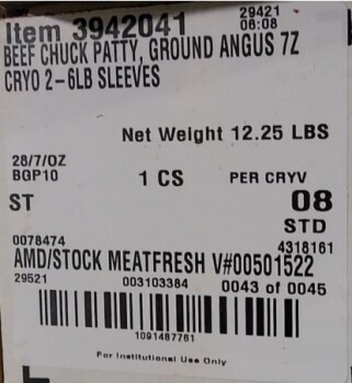 نذكر الطعام Gold Canyon Meat CO raw ground beef patties - recalled due to extraneous materials The FSIS announce... صورة فوتوغرافية #3