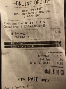 Jimmy John's, Clay Terrace Boulevard, Carmel, IN, USA photo #1