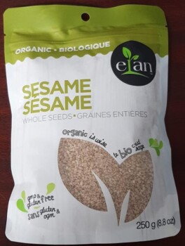 Food Recall Elan Organic sesame whole seeds - recalled due to salmonella The CFIA announced the recall of Elan b... photo #1