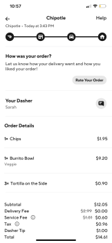 Reseña del consumidor - Seguridad alimentaria Chipotle Mexican Grill, Los Angeles, CA, USA At lunch I ate and now I’m having the worst stomach cra... foto #2