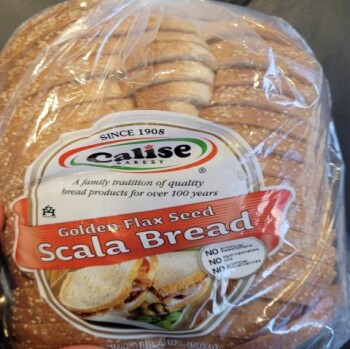 食品召回 Calise Bakery Golden Flax Seed Scala Bread - recalled due to undeclared sesame seeds On 11/23 Calise... 照片 #1
