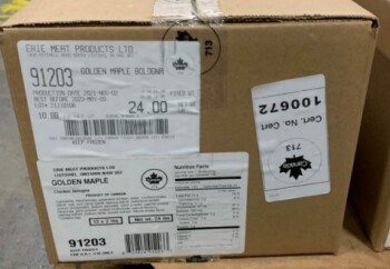 食品召回 GOLDEN MAPLE Chicken Bologna - recalled due to import without benefit of inspection The FSIS announc... 照片 #1