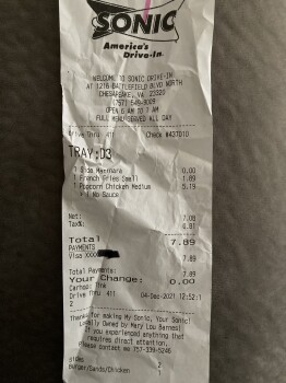 Sonic Drive-In, North Battlefield Boulevard, Chesapeake, VA, USA Foto #1