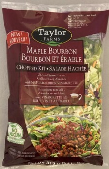 Retiro de alimentos Taylor Farms Maple Bourbon Chopped Kit (salad) - recalled due to Salmonella The CFIA announced the r... foto #1
