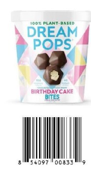 نذكر الطعام Dream Pops Bites - recalled due to may contain undeclared milk Dream Pops is voluntarily recalling s... صورة فوتوغرافية #3