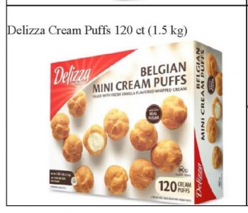 Food Recall Delizza Cream Puffs - recalled due to presence of small metal fragements Poppies International, Inc.... photo #4