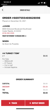 Jimmy John's, Kirkwood Boulevard Southwest, Cedar Rapids, IA, USA photo #1