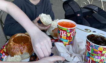 Clam chowder bread bowl, Disneyland Resort, New Orleans Square, Royal Street, Anaheim, CA, USA photo #1