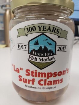 食品召回 Moncton Fish Market "La" Stimpson's Surf Clams - recalled due to dangerous bacteria Moncton Fish Mar... 照片 #1