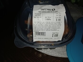 Consumer Review - Food Safety Safeway, Mission Street, San Francisco, CA, USA It was last night me and my son right after fried ch... photo #2