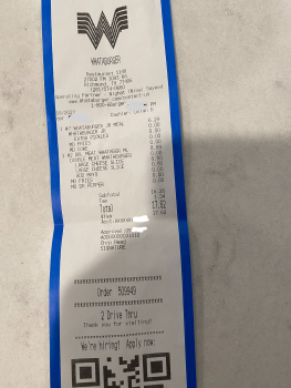 Verbraucherbewertung – Lebensmittelsicherheit Whataburger, 27002 Farm to Market 1093, Richmond, TX, USA I ordered a combo with burger fries and a... Foto #3