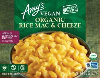نذكر الطعام Amy’s Kitchen Vegan Organic Rice Mac & Cheeze - recalled due to Undeclared Milk Amy’s Kitchen is ini... صورة فوتوغرافية #1