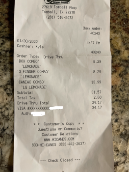 Raising Cane's Chicken Fingers, Tomball Parkway, Houston, TX, USA 照片 #1