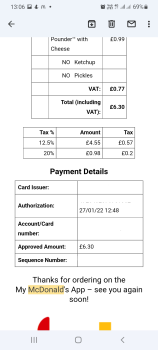 Verbraucherbewertung – Lebensmittelsicherheit McDonald's, Bath Road, Calcot, Reading, UK Thursday last week, Just me, felt nauseous about 4 or 5 h... Foto #3