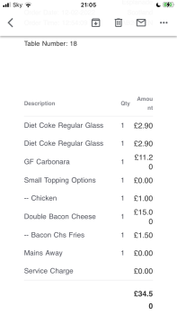 Consumer Review - Food Safety Frankie & Benny's, Queens Link Leisure Park, Aberdeen, UK Since yesterday afternoon,  I have gluten... photo #1