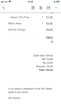 Consumer Review - Food Safety Frankie & Benny's, Queens Link Leisure Park, Aberdeen, UK Since yesterday afternoon,  I have gluten... photo #4