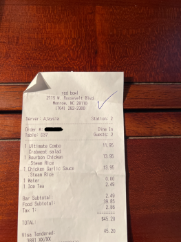 Red Bowl Asian Bistro, West Roosevelt Boulevard, Monroe, NC, USA صورة فوتوغرافية #1