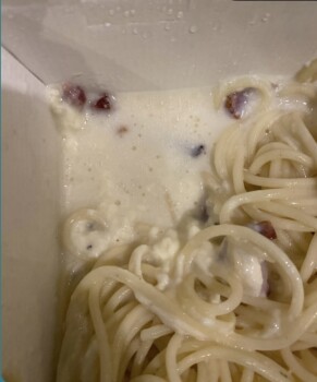 Consumer Review - Food Safety ASK Italian, Lakeside shopping centre, West Thurrock, Grays, UK Ordered a carbonara fromhere via Del... photo #2