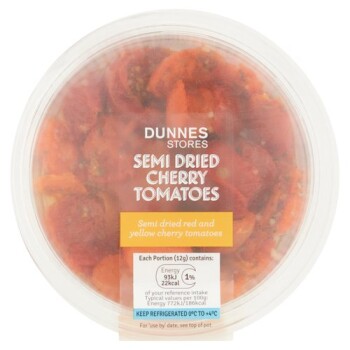 Food Recall Dunnes' Specific Batches of Semi Dried Cherry Tomatoes - recalled due to pesticide The FSAI announce... photo #1