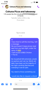 消费者评论 - 食品安全 Cohuna Pizza & Takeaway, Market Street, Cohuna VIC, Australia Collected Pizza at 7:30pm as we came i... 照片 #3