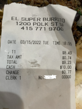 El Super Burrito, Polk Street, San Francisco, CA, USA photo #1