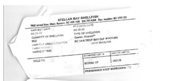 Reclame de Alimentos Stellar Bay Shellfish Oysters - recalled due to norovirus Stellar Bay Shellfish is recalling certain... foto #6
