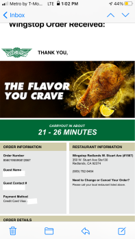 Wingstop, West Stuart Avenue, Redlands, California, USA photo #1