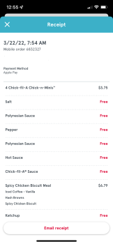 Reseña del consumidor - Seguridad alimentaria Chick-fil-A, North Freeway, Houston, TX, USA my whole family has had nausea, vomiting and diarrhea s... foto #2