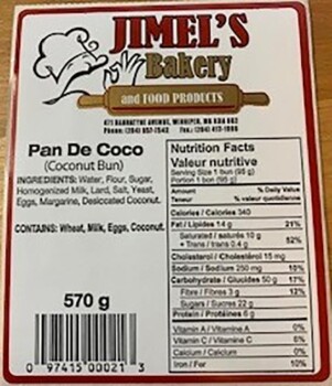Reclame de Alimentos Jimel’s Bakery Baked goods - recalled due to possible Salmonella contamination Jimel's Bakery and Fo... foto #9