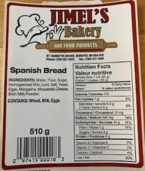 Reclame de Alimentos Jimel’s Bakery Baked goods - recalled due to possible Salmonella contamination Jimel's Bakery and Fo... foto #15