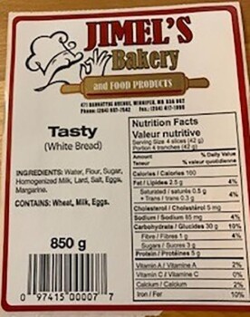 Reclame de Alimentos Jimel’s Bakery Baked goods - recalled due to possible Salmonella contamination Jimel's Bakery and Fo... foto #17