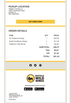 Buffalo Wild Wings, Carpenter Road, Skokie, IL, USA foto #1