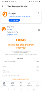 Popeyes Louisiana Kitchen, Kuykendahl Road, Spring, TX, USA 照片 #1
