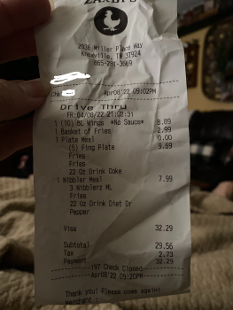 Zaxby's, 2936 Miller Place Way, Knoxville, Knox, TN, USA photo #1