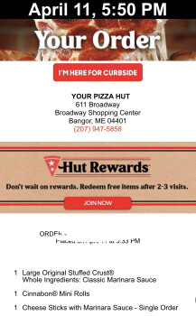 Pizza Hut, Broadway Shopping Center, Loc 19, Bangor, ME, USA photo #1