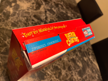 Consumer Review - Food Safety Lucky Charms Cereal, Walmart, Chicago, IL, USA Horribly stomach cramping and diarrhea.  I ate lucky... photo #2