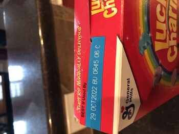 Avis du consommateur - Sécurité alimentaire Lucky Charms cereal, Houston, TX, USA Lucky Charms Cereal

I ate a bowl of Lucky Charms cereal at... photo #1