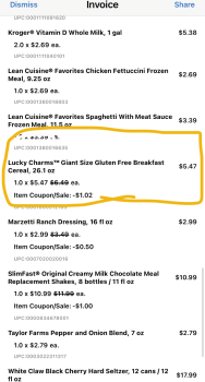 Verbraucherbewertung – Lebensmittelsicherheit Lucky charms, Kroger, Hunt Road, Blue Ash, OH, USA We bought the family size lucky charms, my son an... Foto #1