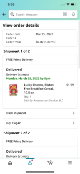 Consumer Review - Food Safety Lucky Charms, California, USA I bought 1 box of  lucky charms on Amazon and had it delivered to my h... photo #4