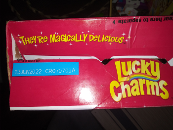 Consumer Review - Food Safety Lucky Charms, Southern California, CA, USA My kindergartner occasionally ate Lucky Charms and did ex... photo #2