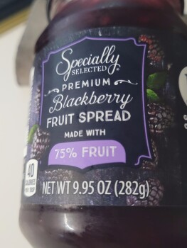 Consumer Review - Food Safety Specialty Premium Blueberry fruit spread, Aldi, Florida USA Their brand of Specialty Premium Blueber... photo #1