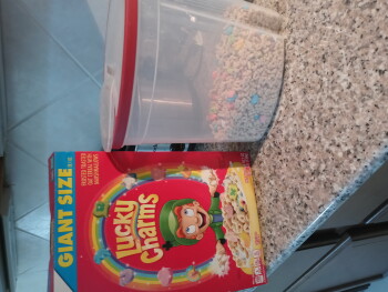 Consumer Review - Food Safety Lucky Charms, Richmond, TX, USA My 17 yr old had some about two months and had diarrhea and nausea.... photo #1