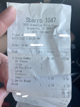 Sbarro, Grapevine Mills Parkway, Grapevine, TX, USA صورة فوتوغرافية #1