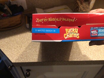 Consumer Review - Food Safety Lucky Charms, Harford, Maryland, USA My son 17 woke up in the middle of the night on 4/11 sick throw... photo #1