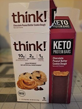 think! keto protein bar (chocolate peanut butter cookie dough), New York City, NY, USA photo #1