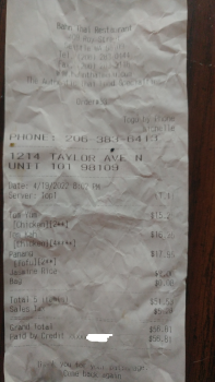 消费者评论 - 食品安全 Bahn Thai Restaurant, Roy Street, Seattle, WA, USA One of the dishes I ordered. Ordered three dishes... 照片 #2